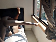 It wasnt easy making my neighbors wife squirt for the first time. kissing, sucking pussy and gently fucking.