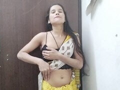 침실, 양성적인, 야한 이야기, 핑거링, 조그마한, 보지, 혼자, 스타킹