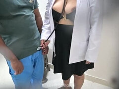 Indian Doctor Gives Busty Patient a Happy Ending Handjob