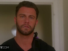 18, Blond, Kukk suging, Ansikt sittende, Slikking, Petite, Røff, Tenåring