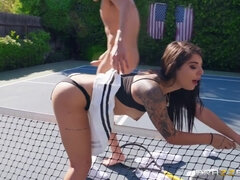 Gina valentina pres. ass to mouth tennis court bi-atch coitus