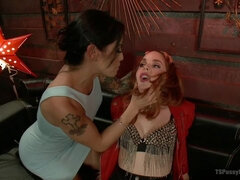 Pop Star Diva Gets a dose of her own Bitchy Attitude from Hot TS Foxxy