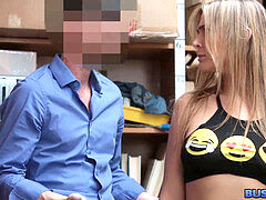blond nubile Thief pounded By Security Officer