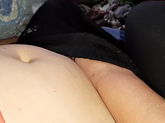 My sister is watching a movie and I masturbate in front of my girlfriend