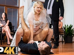 Blonde, Mariée, Tromperie, Cocu, Hard, Hd, Public, Mariage