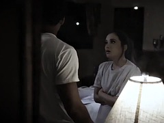 Teen stepsister Gia Paige caught by her stepbrother having sex with her boyfriend. She was blackmailed and decided to fuck him
