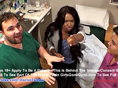 Misty Rockwells student gynecological exam by a Tampa doctor on camera