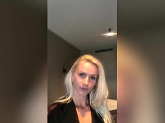 Hot Blonde Takes a Long Masturbation Selfie