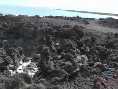 Leie, Strand, Fingern, Im freien, Pov, Öffentlich, Spanner, Nass