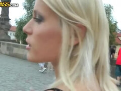 Exclusive Prague Tour with Horny Blonde Sweet Cat & Facial