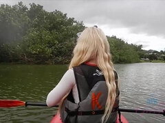 Bella has a fun day Kayaking with you.