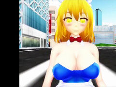 MMD Giantess Growth and boob Epansion Bikini/Revealing Compilation