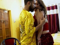 Desi girl goes wild at New Year's party with hardcore sex action!