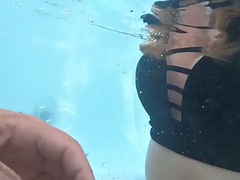 Fucking in the underwater jacuzzi