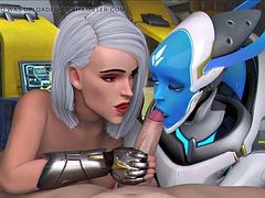 Gamingarzia Intense sexual threesome on the beach tasty intense blowjob hard sex delicious hot big ass tasty swallowing cum inside