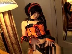 Fingered nippon babe banged in costume play