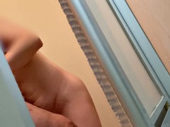 Adultery voyeur style sex in the bathroom