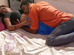 Positively married Indian couple sex show with sticky creampie ending