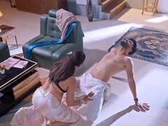 Kamalika Chanda gets her big tits drilled on the table and sofa