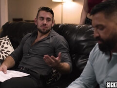 Culo grosso, Grande cazzo, Bisessuale, Pisello, Quartetto, Gay, Hardcore, Grezzo