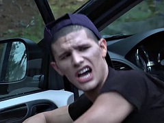 MEN - Watch Phenix Saint Pound pervert Tino Cortez stare at cute ass right on the side of the road