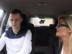 Driving Examiner Katy Jayne Enjoys Students Fuck pole