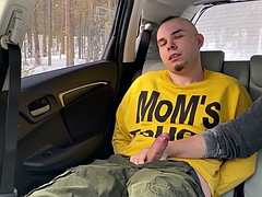 They tied me up in the car and made me cum