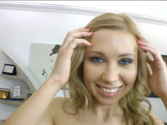 Gorgeous actress Jessy Brown POV-style audition