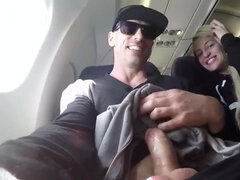 give blowjob off in A320 airplane