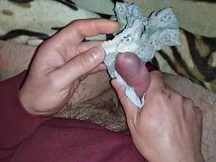 Not Step Mom Panties Jerking off and Cum