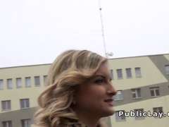 Picked up in public blonde has an intercourse pov