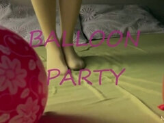 Brunette Balloon Bash - Cameran's Fetish Party