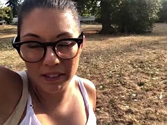 Farting in public panties outdoors