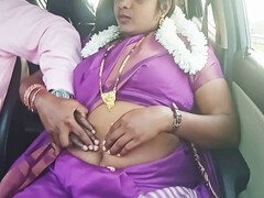 Naughty conversations in Telugu, aunt seduces car driver in part 1