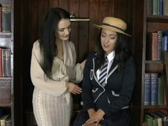 St Mackenzie's - Miss Taylor Strips Student Lauren to Try on Her Uniform