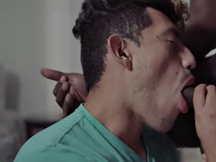 Anal, Grosse bite, Noire, Sucer une bite, Noir ébène, Homosexuelle, Interracial