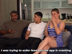 엉덩이, 오랄섹스, 도기스타일, 자연적인, 자연의 가슴, 타는, 계모, 와이프