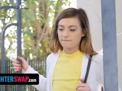 Stepdad bangs his 18yo best friend's tight shaved pussy in hot HD action - Daughterswap