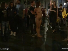 Lil Spanish porked in public places (James Deen, Samia Duarte, Tormentor James)