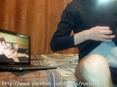 21 year older russian stud flashes himself on camera