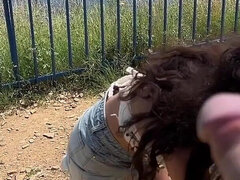 Public Dick Flashing - Girl Help Me to Cum in Mountains