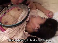 Uncensored Japanese mom i`d like to fuck affair with tennis racket Subtitled