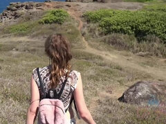 Playa, Morena, Novia, Desnudo, Al aire libre, Pov, Coño, Fumando