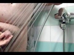 Enthousiasteling, Stel, Handbeurt, Rijpe lesbienne, Douche