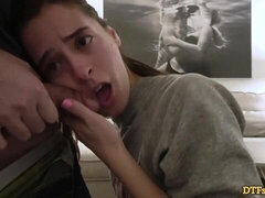 Lusty doll with big bottom Abbie Maley penetrated by a big boner