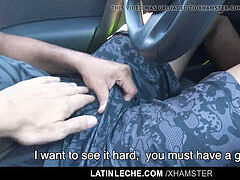 LatinLeche - photographer seduces A naughty Straight Uber Driver