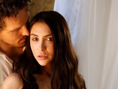 Makuuhuone, Suihinotto, Ruskeahiuksinen, Karvainen, Luonnolliset tissit, Teini, Tissit, Vaimo