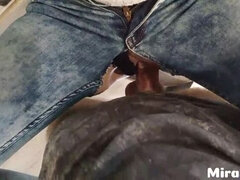 Culo grosso, Beccata, Vestite, Jeans, Mutandine, Piccola, Ragazza, Tette