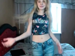 Amador amadora, Traseiro, Loiroa, Masturbação, Solo chão, Brinquedos, Câmera de web webcam