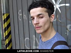 LatinLeche - Boy convinced to suck cocks in a movie